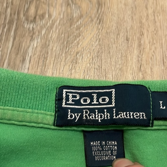 Polo by Ralph Lauren Green Polo EUC Large - Picture 3 of 6